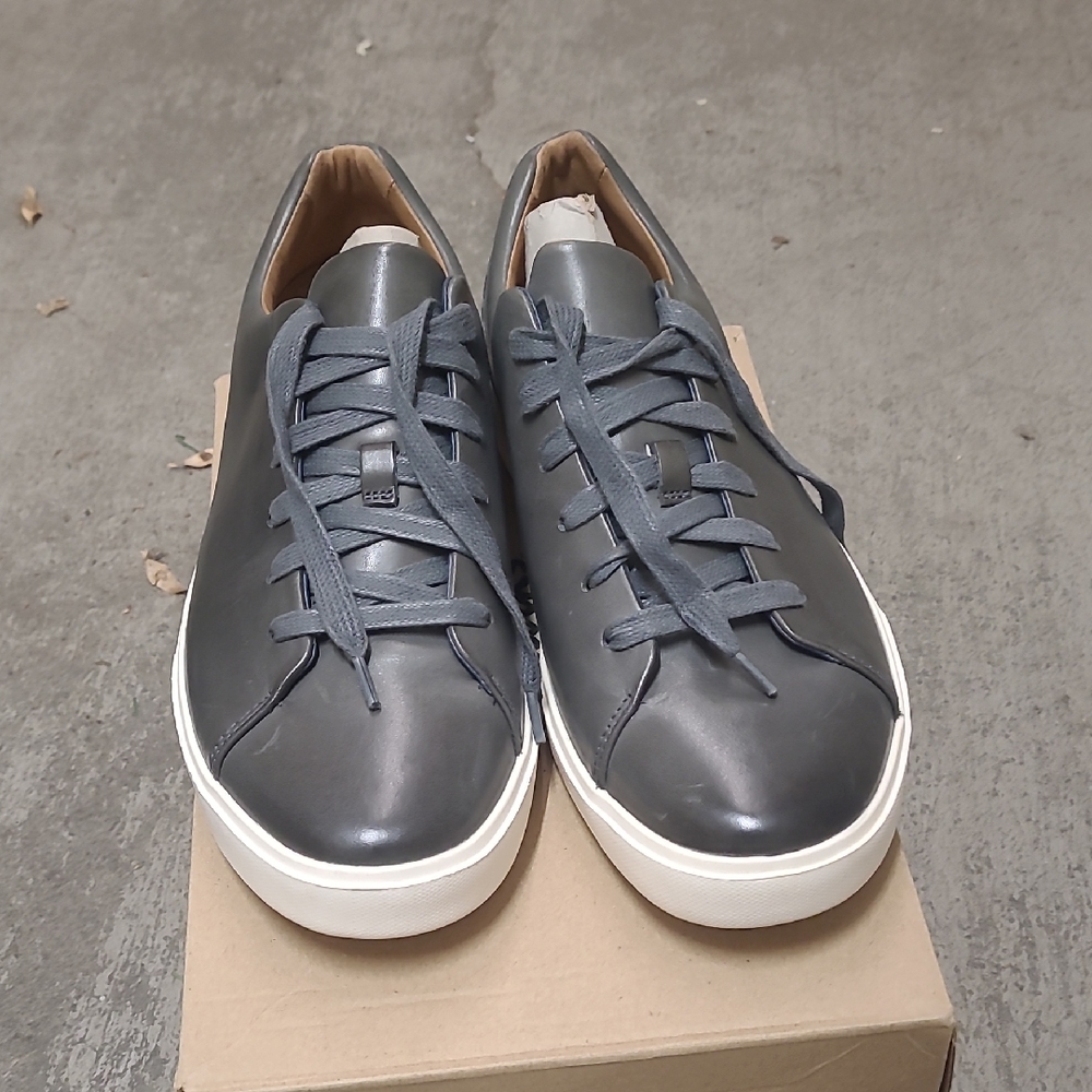 Mint Condition Clark Un Costa Men's Blue/Gray Leather Sneakers